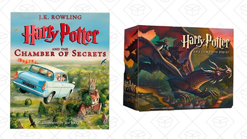 Harry Potter and the Chamber of Secrets: The Illustrated Edition | $7 | AmazonHarry Potter Paperback Box Set (Books 1-7) | $16 | Amazon | Use code BOOKGIFT17